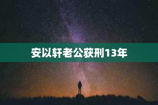 安以轩老公获刑13年