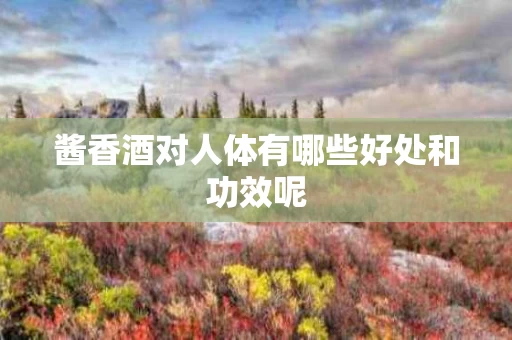 酱香酒对人体有哪些好处和功效呢