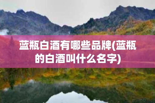 蓝瓶白酒有哪些品牌(蓝瓶的白酒叫什么名字)