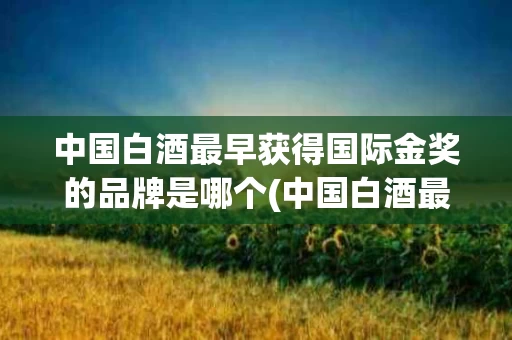 中国白酒最早获得国际金奖的品牌是哪个(中国白酒最早获得国际金奖的品牌是哪个国家)