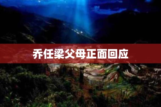 乔任梁父母正面回应