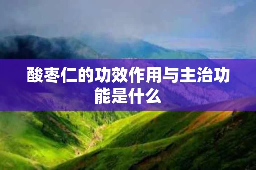 酸枣仁的功效作用与主治功能是什么 酸枣仁的功效作用与主治功能是什么