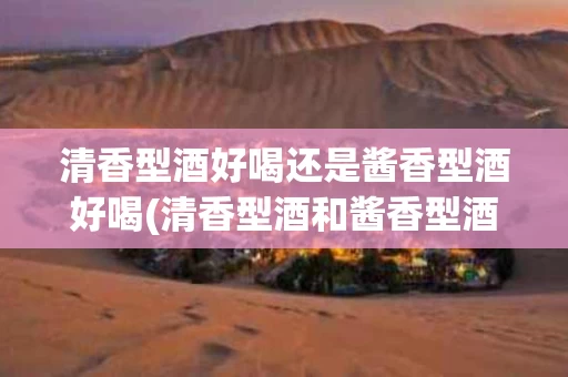 清香型酒好喝还是酱香型酒好喝(清香型酒和酱香型酒混合是什么酒)