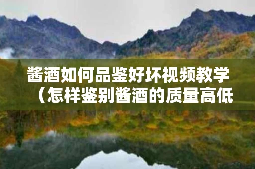 酱酒如何品鉴好坏视频教学（怎样鉴别酱酒的质量高低）