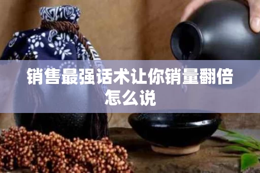 销售最强话术让你销量翻倍怎么说