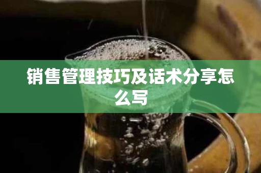 销售管理技巧及话术分享怎么写