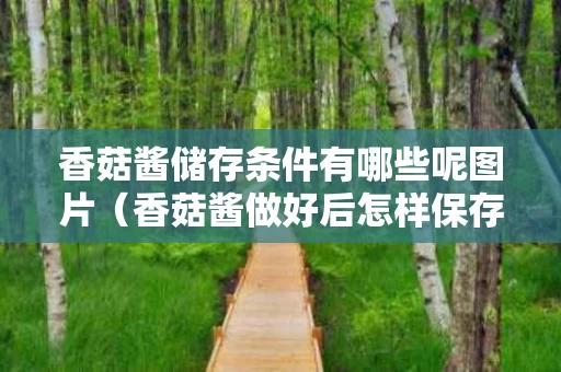 香菇酱储存条件有哪些呢图片（香菇酱做好后怎样保存）