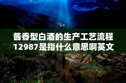 酱香型白酒的生产工艺流程12987是指什么意思啊英文