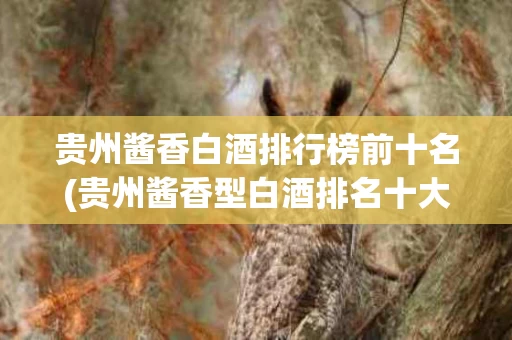 贵州酱香白酒排行榜前十名(贵州酱香型白酒排名十大酱香型白酒)