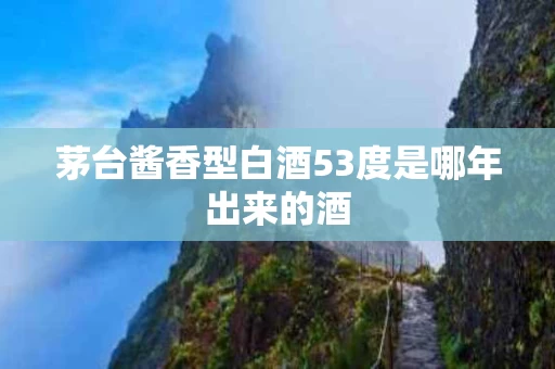 茅台酱香型白酒53度是哪年出来的酒