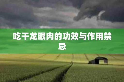 吃干龙眼肉的功效与作用禁忌 吃干龙眼肉的功效与作用禁忌