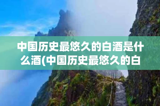 中国历史最悠久的白酒是什么酒(中国历史最悠久的白酒是什么酒啊)