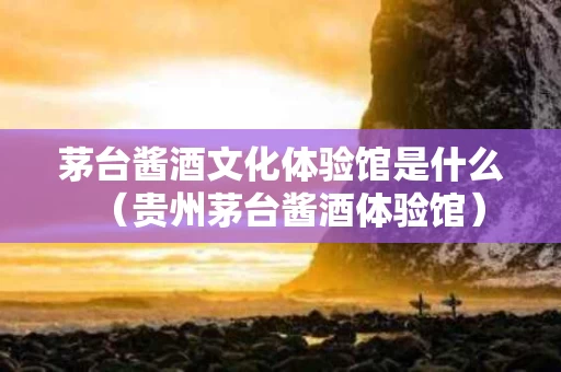 茅台酱酒文化体验馆是什么（贵州茅台酱酒体验馆）
