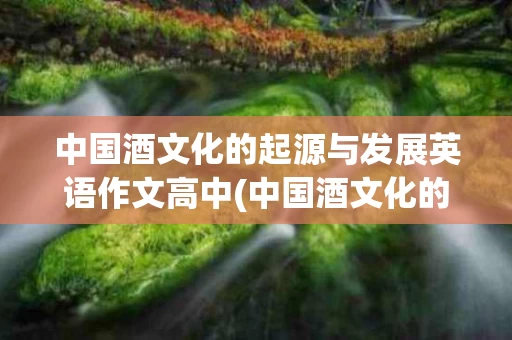 中国酒文化的起源与发展英语作文高中(中国酒文化的起源与发展英语作文高中生)