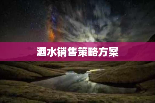 酒水销售策略方案