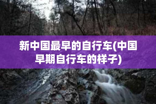 新中国最早的自行车(中国早期自行车的样子)
