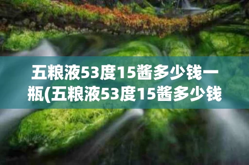 五粮液53度15酱多少钱一瓶(五粮液53度15酱多少钱一瓶好喝吗)