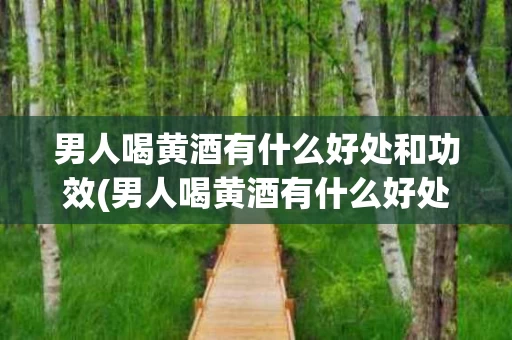 男人喝黄酒有什么好处和功效(男人喝黄酒有什么好处和功效和作用)