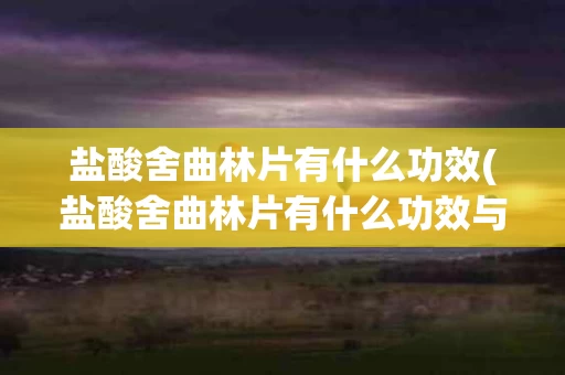 盐酸舍曲林片有什么功效(盐酸舍曲林片有什么功效与作用)