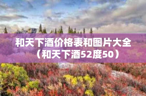 和天下酒价格表和图片大全（和天下酒52度50）