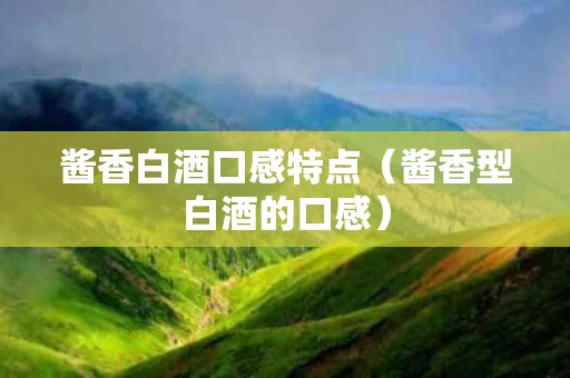 酱香白酒口感特点（酱香型白酒的口感）