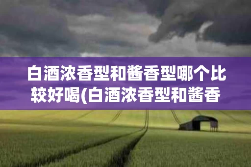 白酒浓香型和酱香型哪个比较好喝(白酒浓香型和酱香型哪个比较好喝)