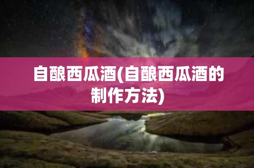 自酿西瓜酒(自酿西瓜酒的制作方法)