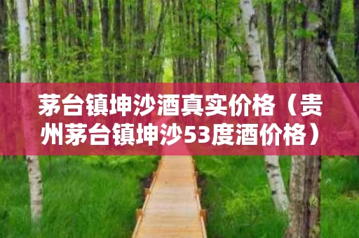 茅台镇坤沙酒真实价格（贵州茅台镇坤沙53度酒价格）