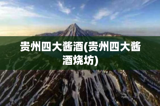 贵州四大酱酒(贵州四大酱酒烧坊)