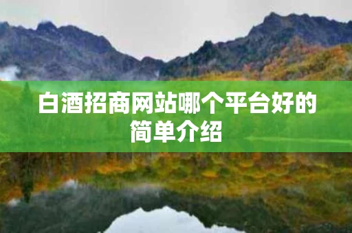 白酒招商网站哪个平台好的简单介绍