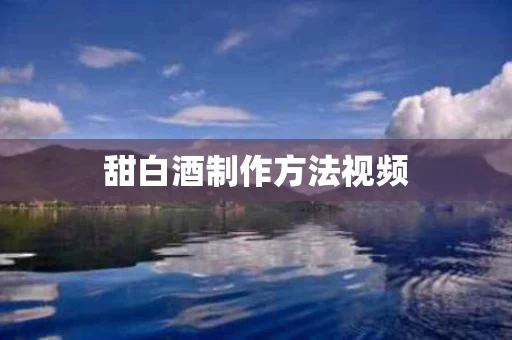 甜白酒制作方法视频