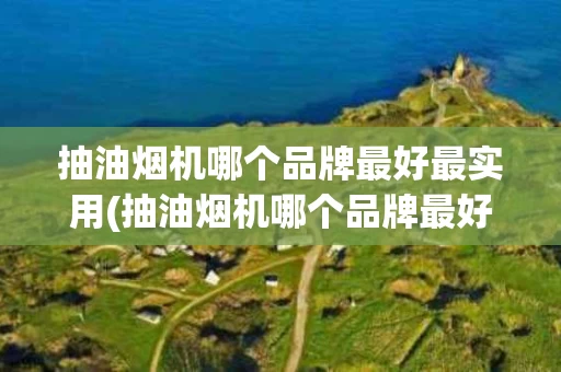 抽油烟机哪个品牌最好最实用(抽油烟机哪个品牌最好最实用知乎)