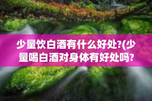 少量饮白酒有什么好处?(少量喝白酒对身体有好处吗?)