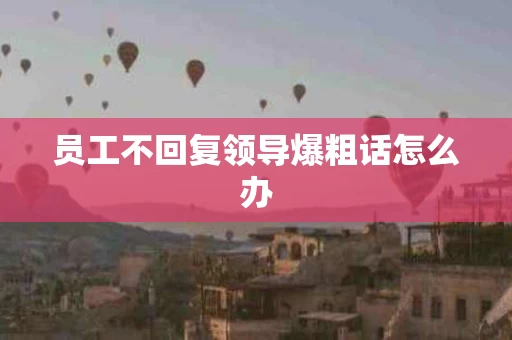 员工不回复领导爆粗话怎么办