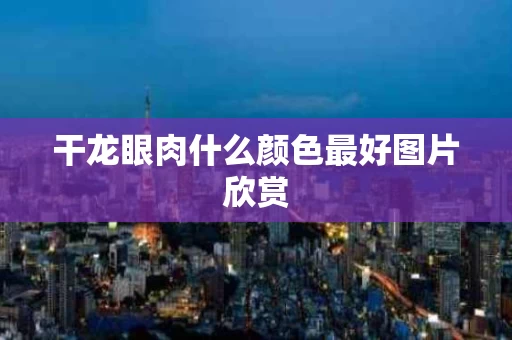 干龙眼肉什么颜色最好图片欣赏