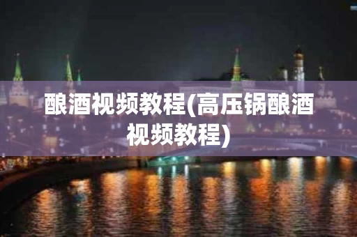 酿酒视频教程(高压锅酿酒视频教程)