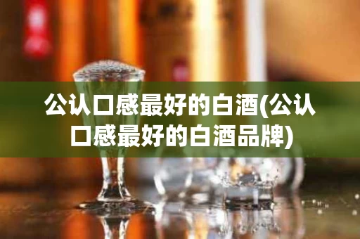 公认口感最好的白酒(公认口感最好的白酒品牌)
