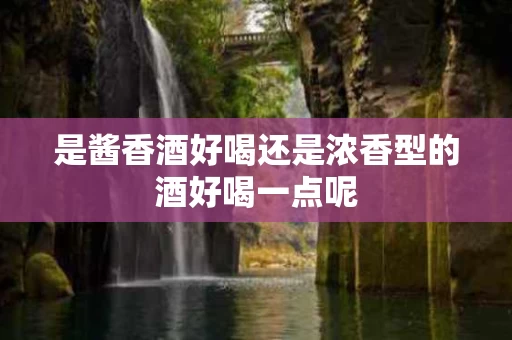是酱香酒好喝还是浓香型的酒好喝一点呢