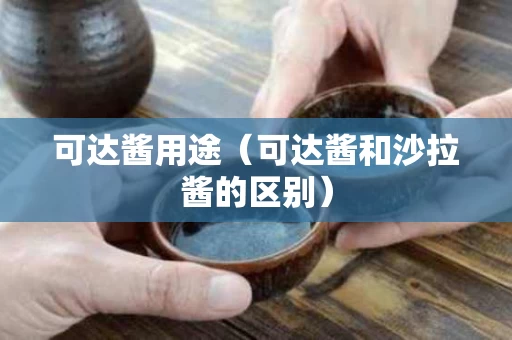 可达酱用途（可达酱和沙拉酱的区别）