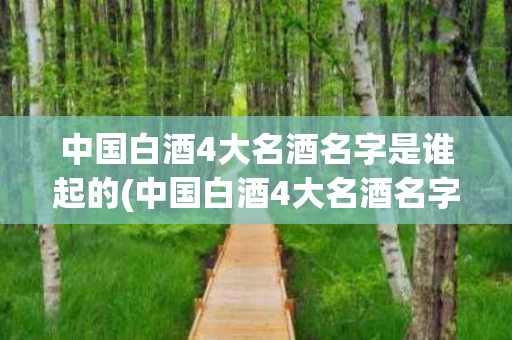 中国白酒4大名酒名字是谁起的(中国白酒4大名酒名字是谁起的呢)