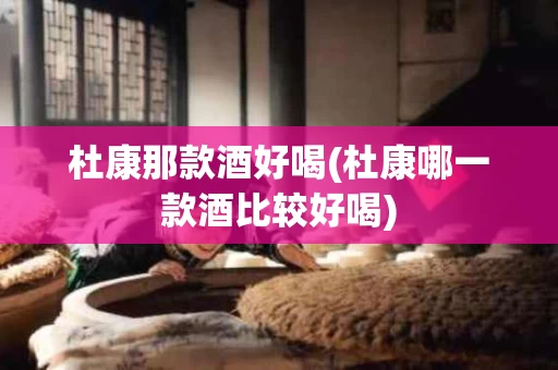杜康那款酒好喝(杜康哪一款酒比较好喝)