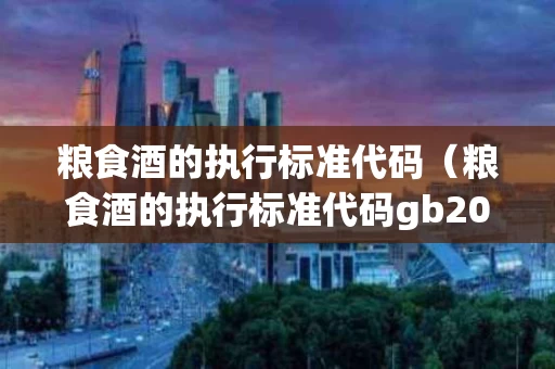 粮食酒的执行标准代码（粮食酒的执行标准代码gb20822）