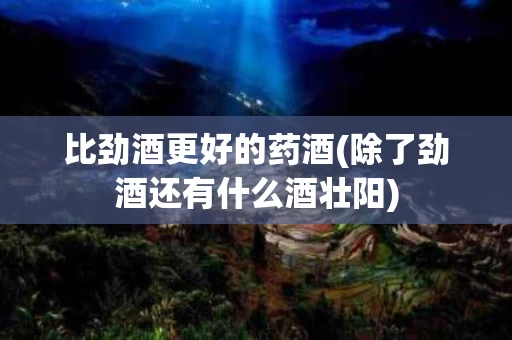 比劲酒更好的药酒(除了劲酒还有什么酒壮阳)