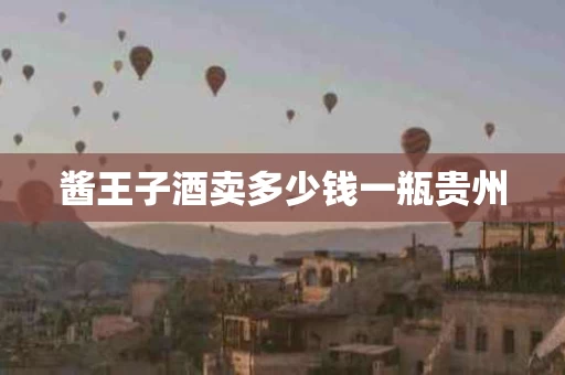 酱王子酒卖多少钱一瓶贵州