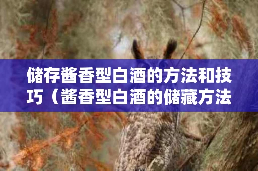 储存酱香型白酒的方法和技巧（酱香型白酒的储藏方法）