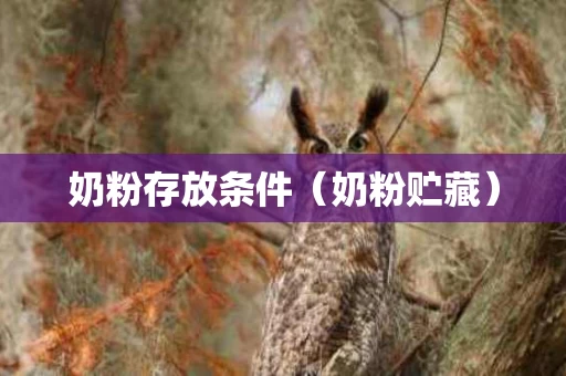 奶粉存放条件（奶粉贮藏）