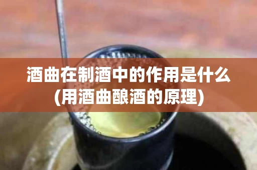 酒曲在制酒中的作用是什么(用酒曲酿酒的原理)
