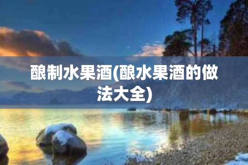酿制水果酒(酿水果酒的做法大全)