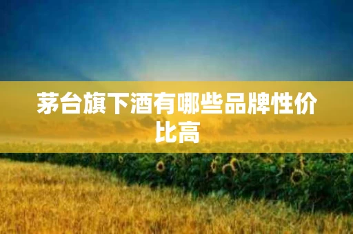 茅台旗下酒有哪些品牌性价比高