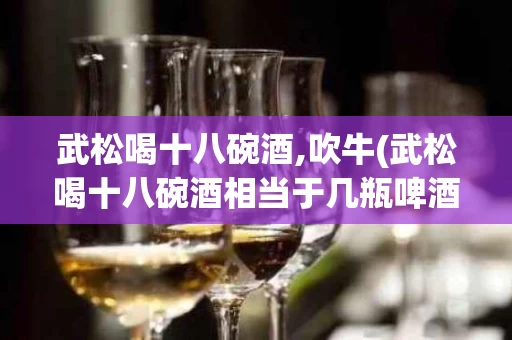 武松喝十八碗酒,吹牛(武松喝十八碗酒相当于几瓶啤酒)